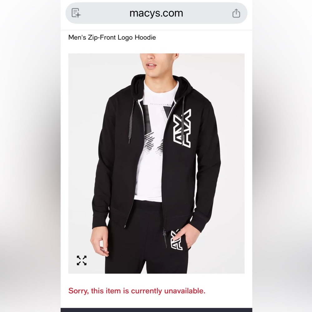 Armani Exchange men’s  tracksuit set